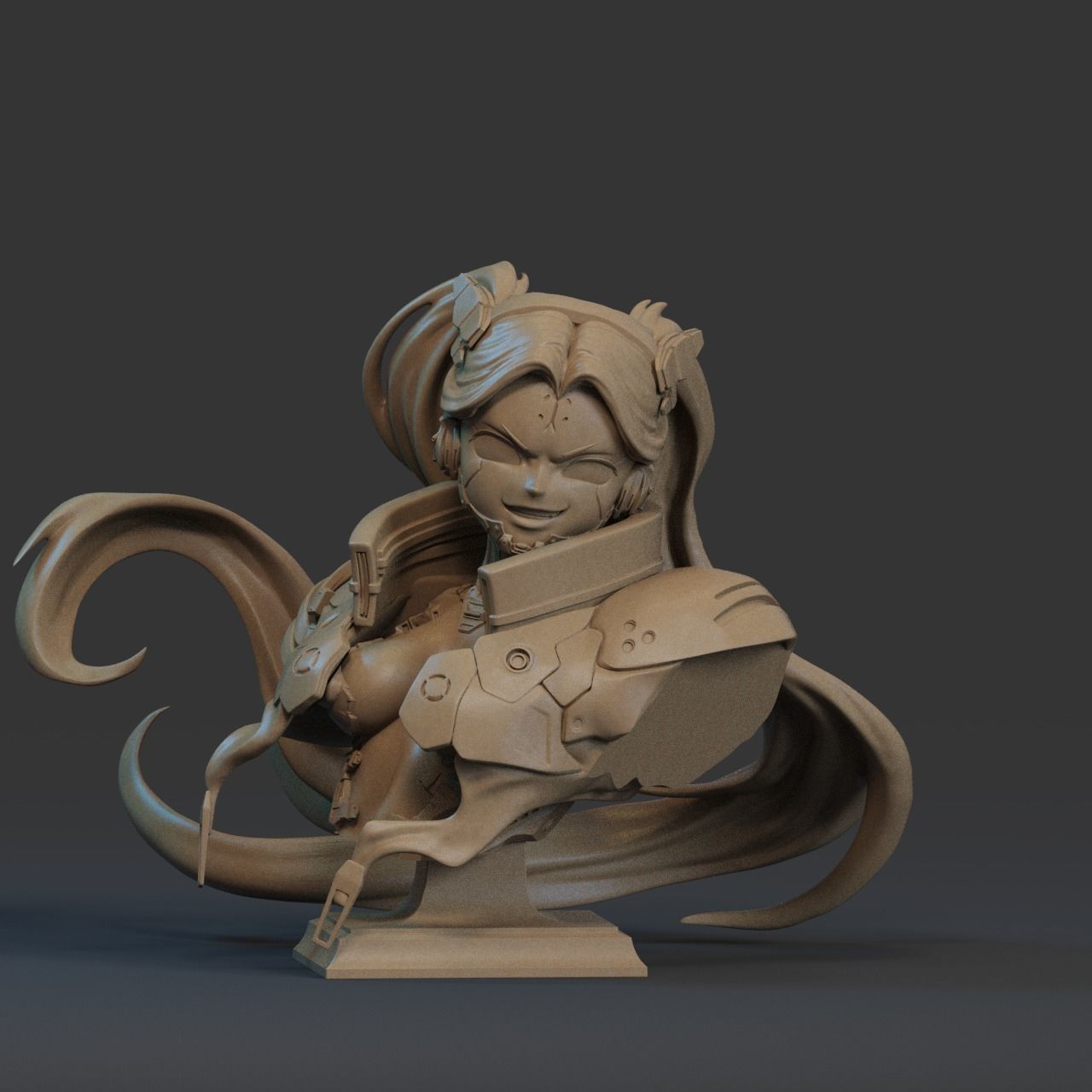 Rebecca Bust 3D Print 3D print model_1