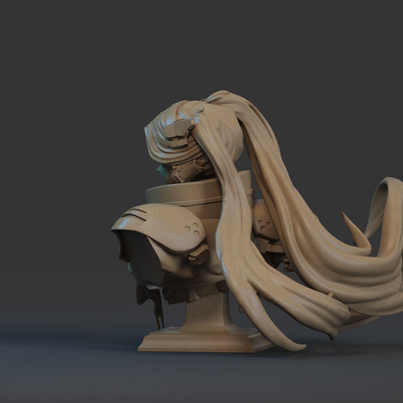 Rebecca Bust 3D Print 3D print model_4