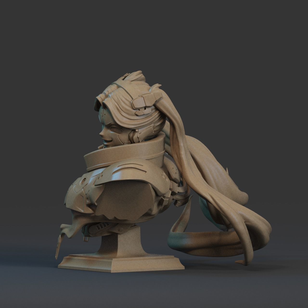 Rebecca Bust 3D Print 3D print model_3