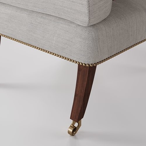 Georgian Armchair with pillow 3D model 5