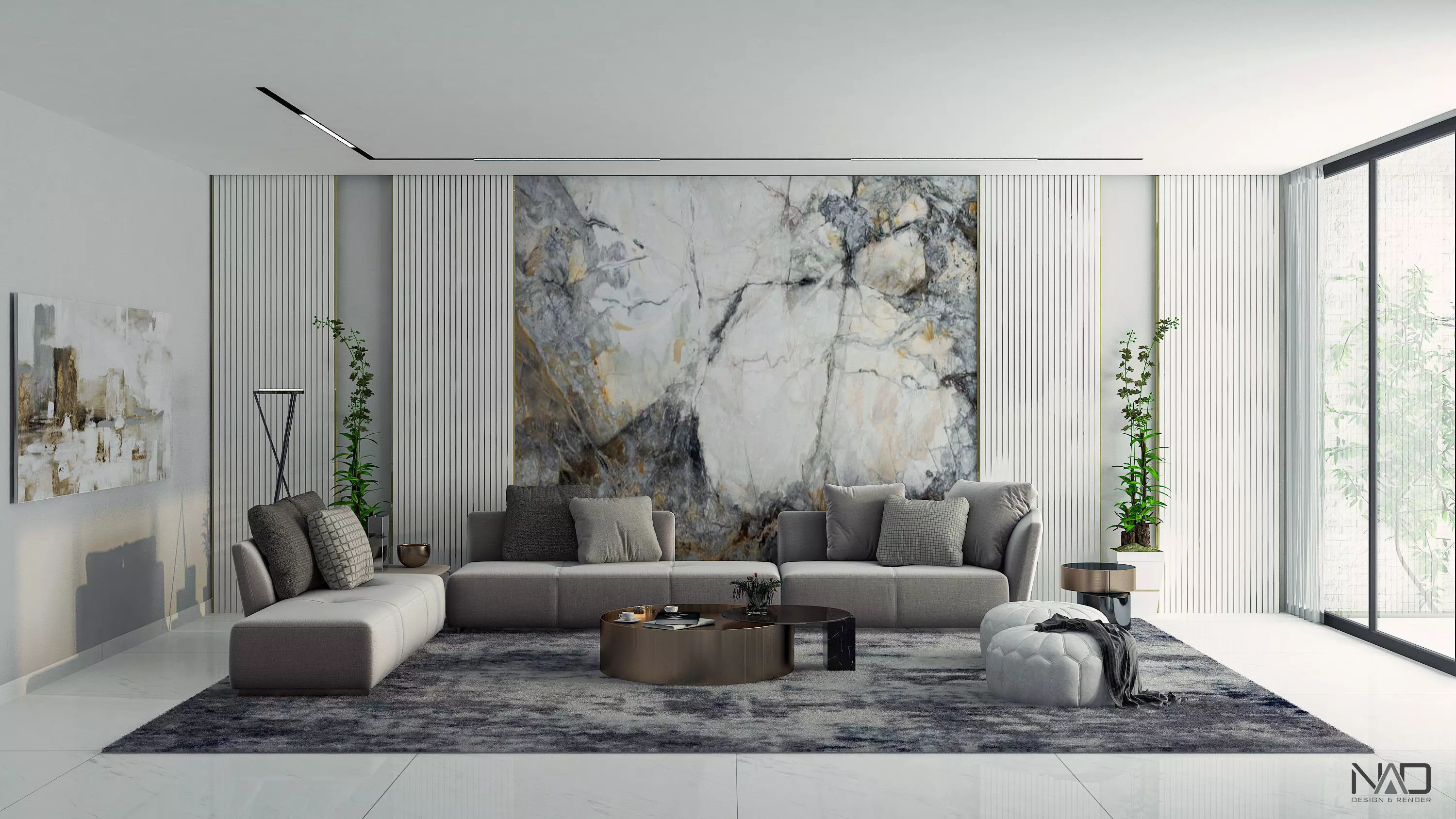 Tranquil Room Interior Design 3D model