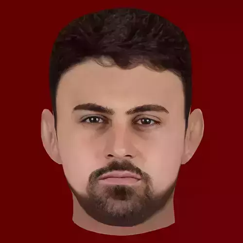 Josko Gvardiol Head - Low poly head for game