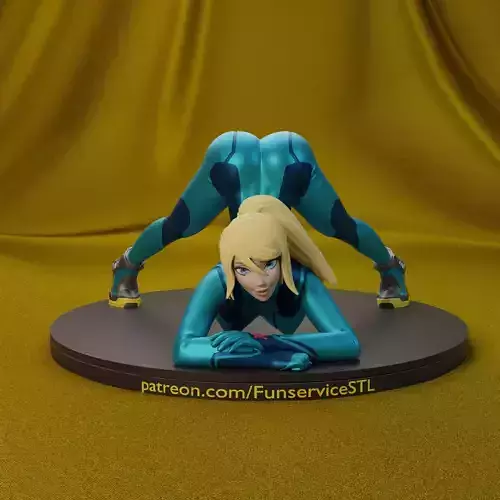 Samus Aran from Metroid phone holder 3D print model