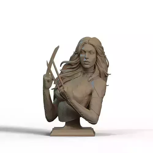x-23 Bust 3D Print 3D print model