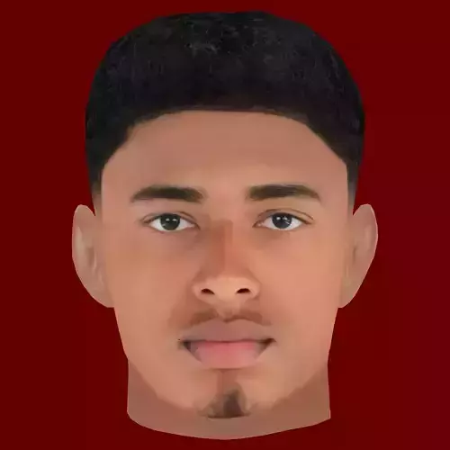 Jude Bellingham Head - Low poly head for game