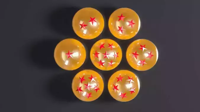 Dragon Balls 3D model