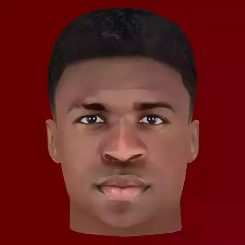 Vinicius Junior Head - Low poly head for game
