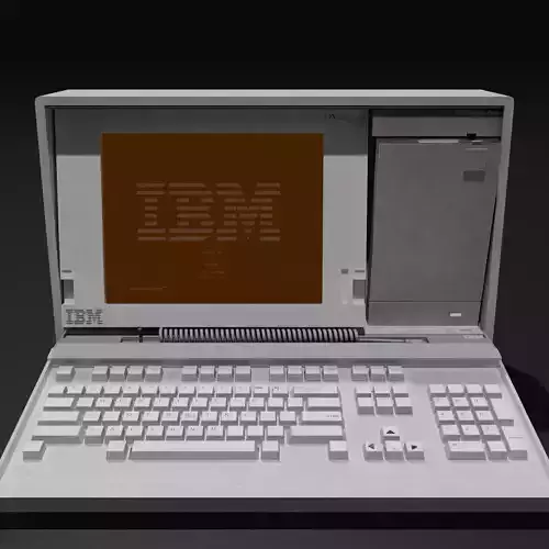 IBM P70 386 Low-poly 3D model