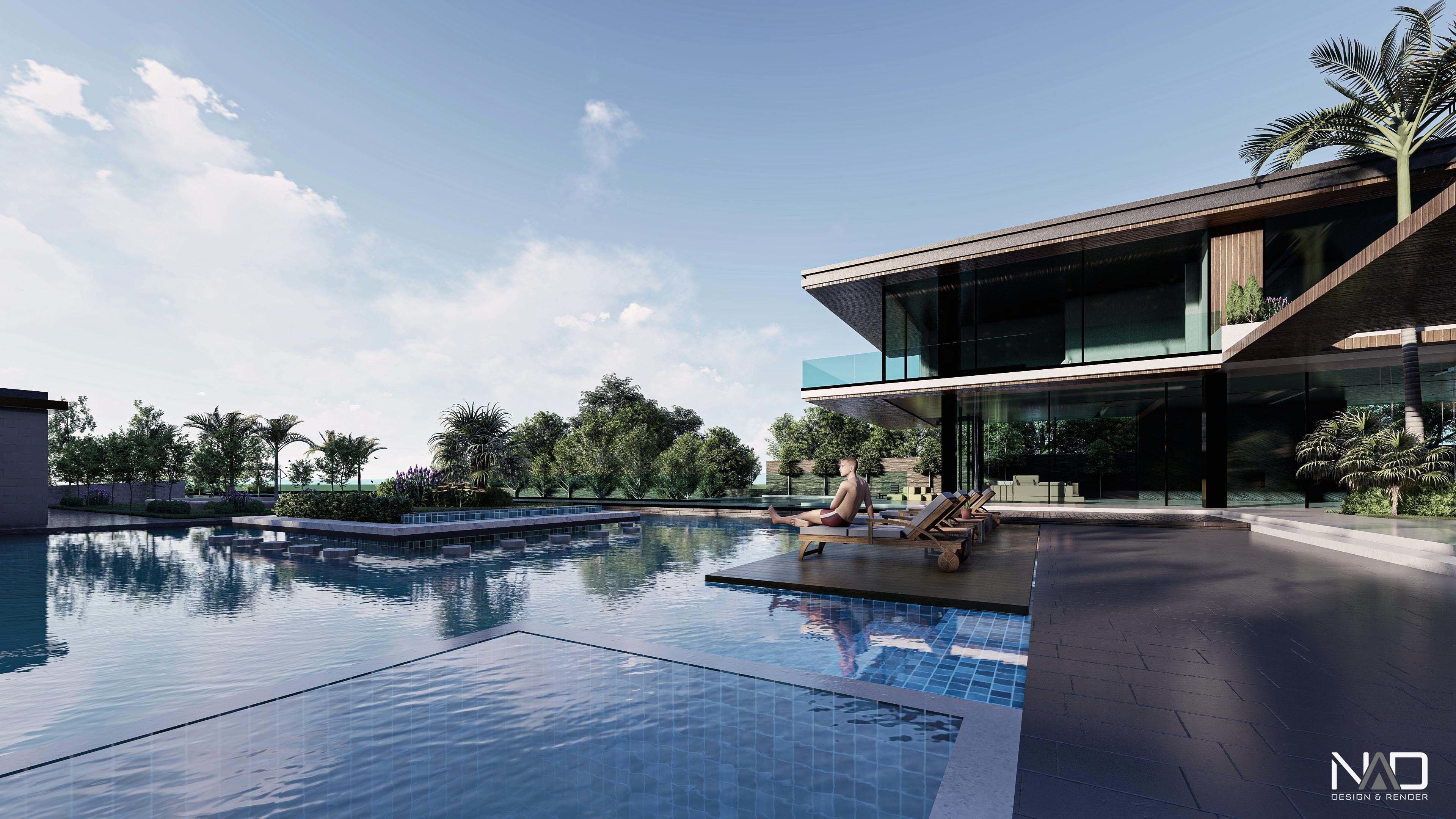 Dajla Villa Exterior Design  3D model_3