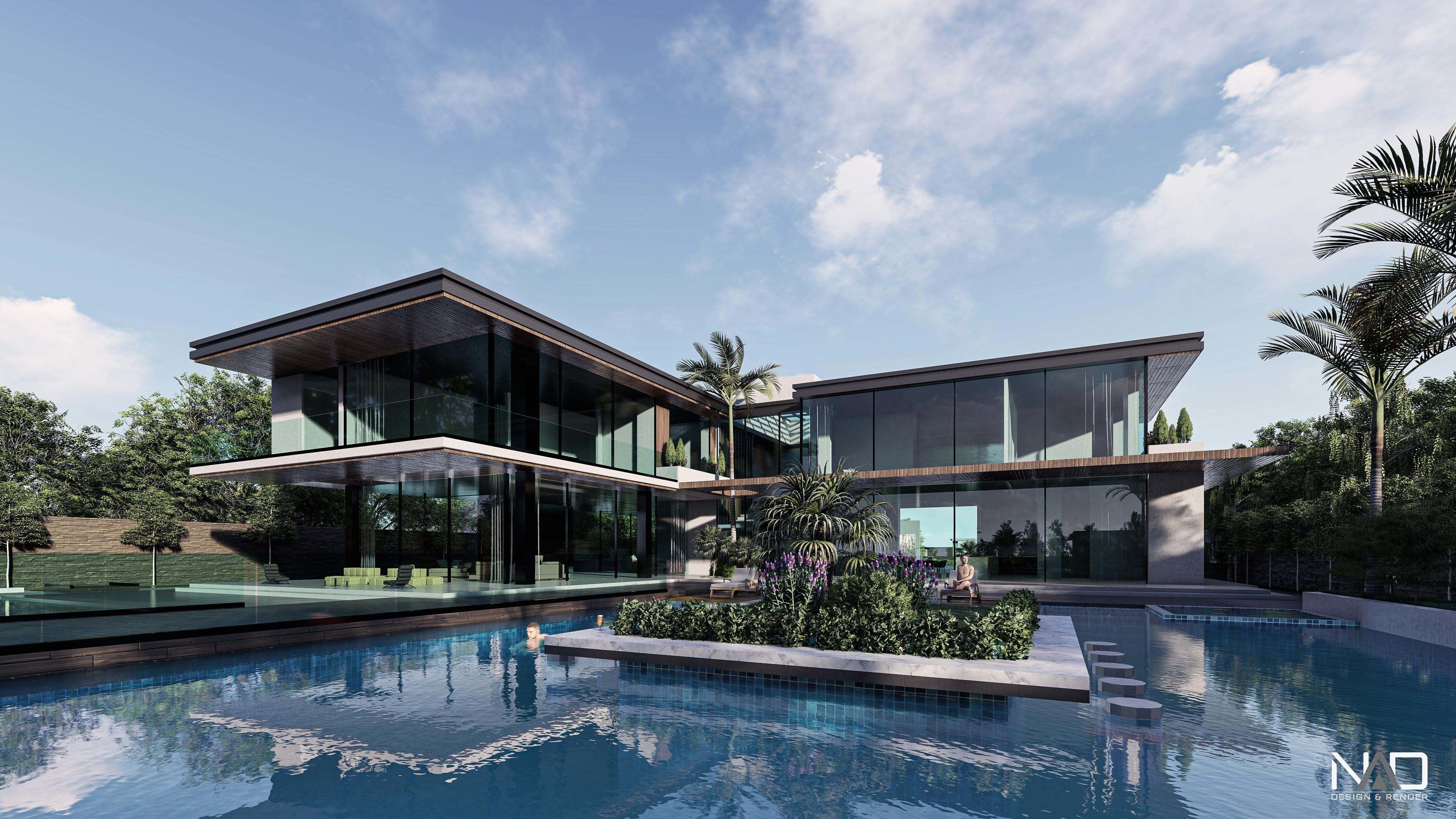 Dajla Villa Exterior Design  3D model_2