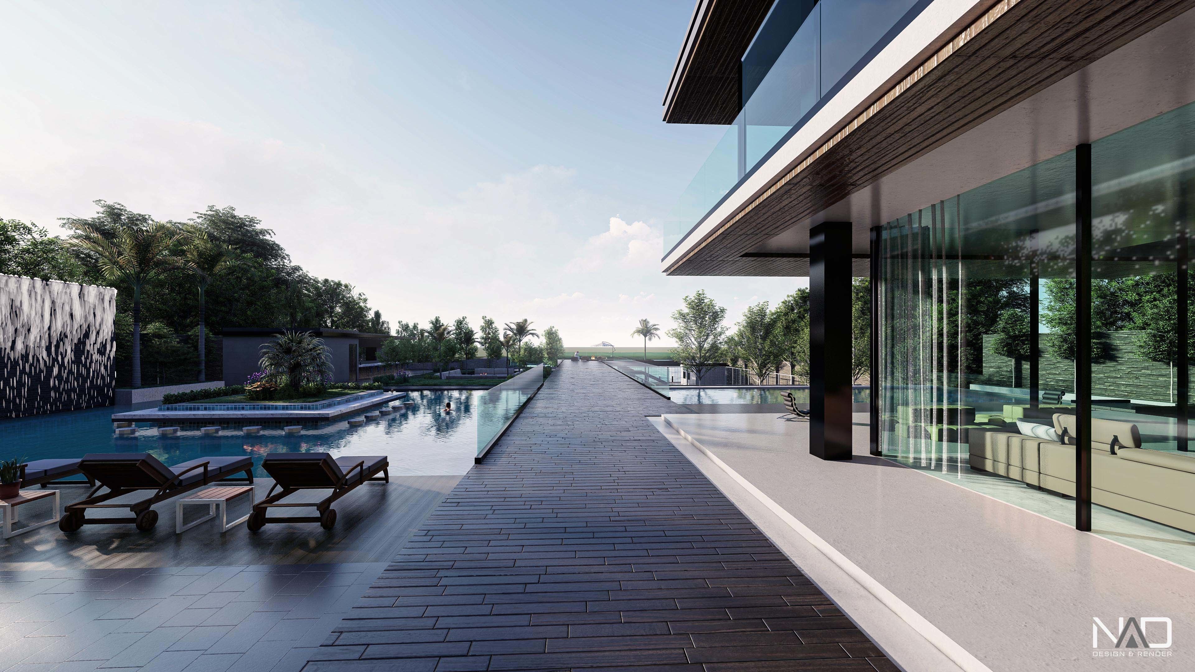 Dajla Villa Exterior Design  3D model_4