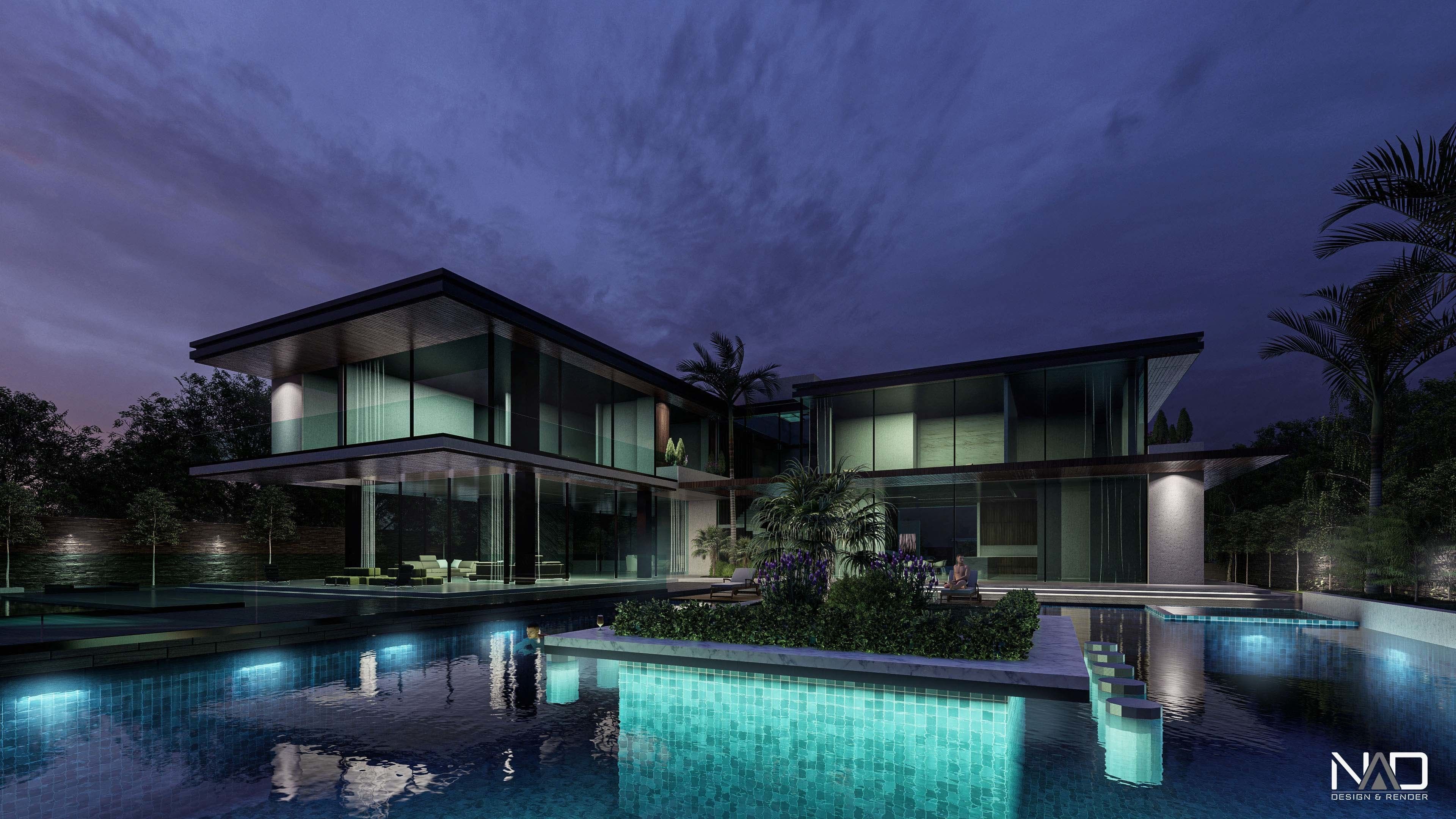 Dajla Villa Exterior Design  3D model_12