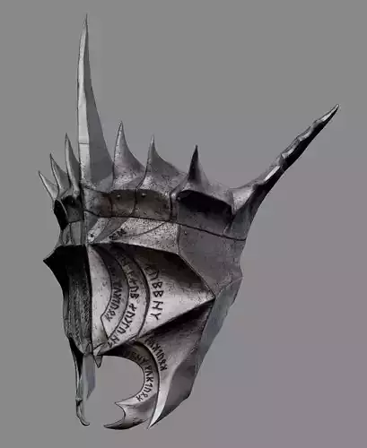 The Mouth of Sauron Helmet 3D print model