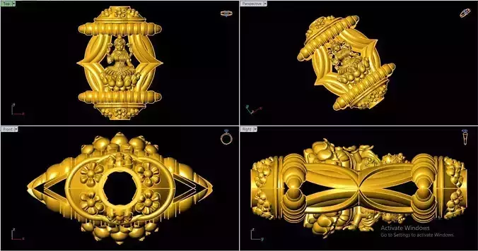 Laxmiji - God - Sculpture - Stl File - 3dm File - Print File 3D