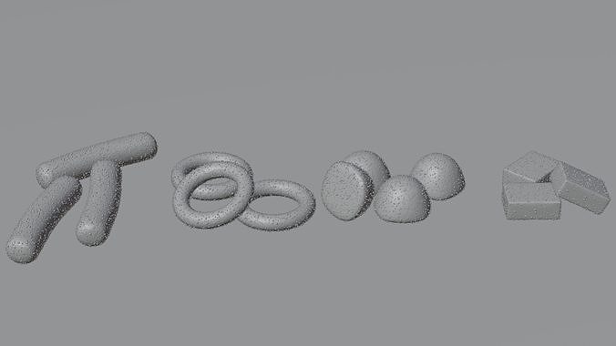 Sugar coated candy 3D model 3
