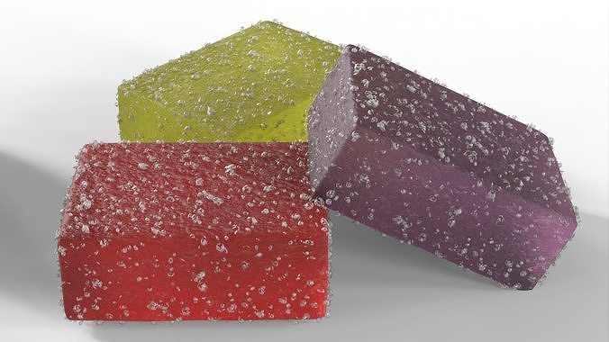 Sugar coated candy 3D model 6
