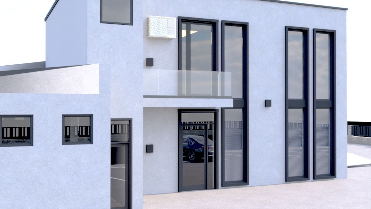 showroom and factory 3D model_2