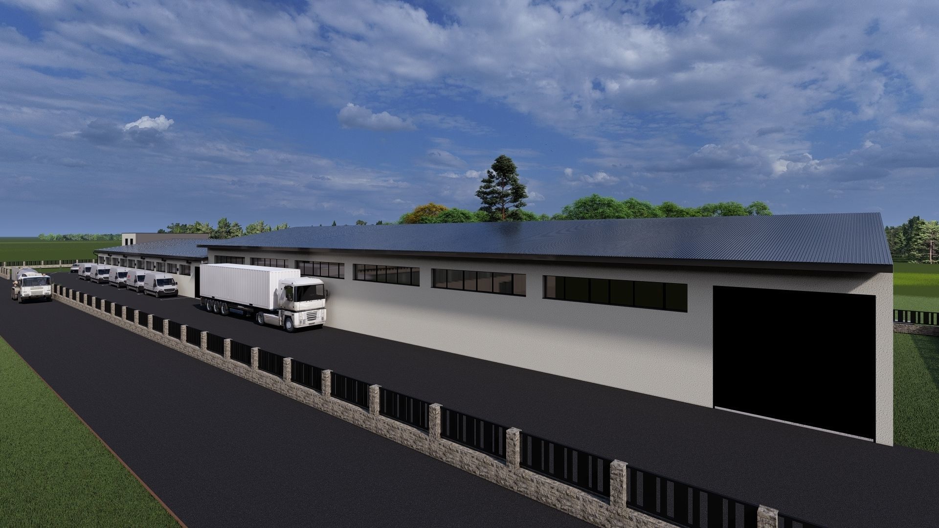 showroom and factory 3D model_4