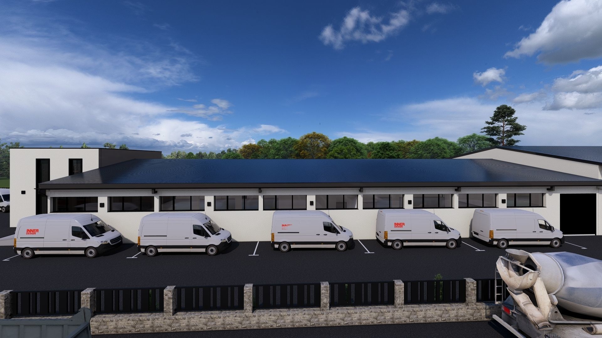 showroom and factory 3D model_5