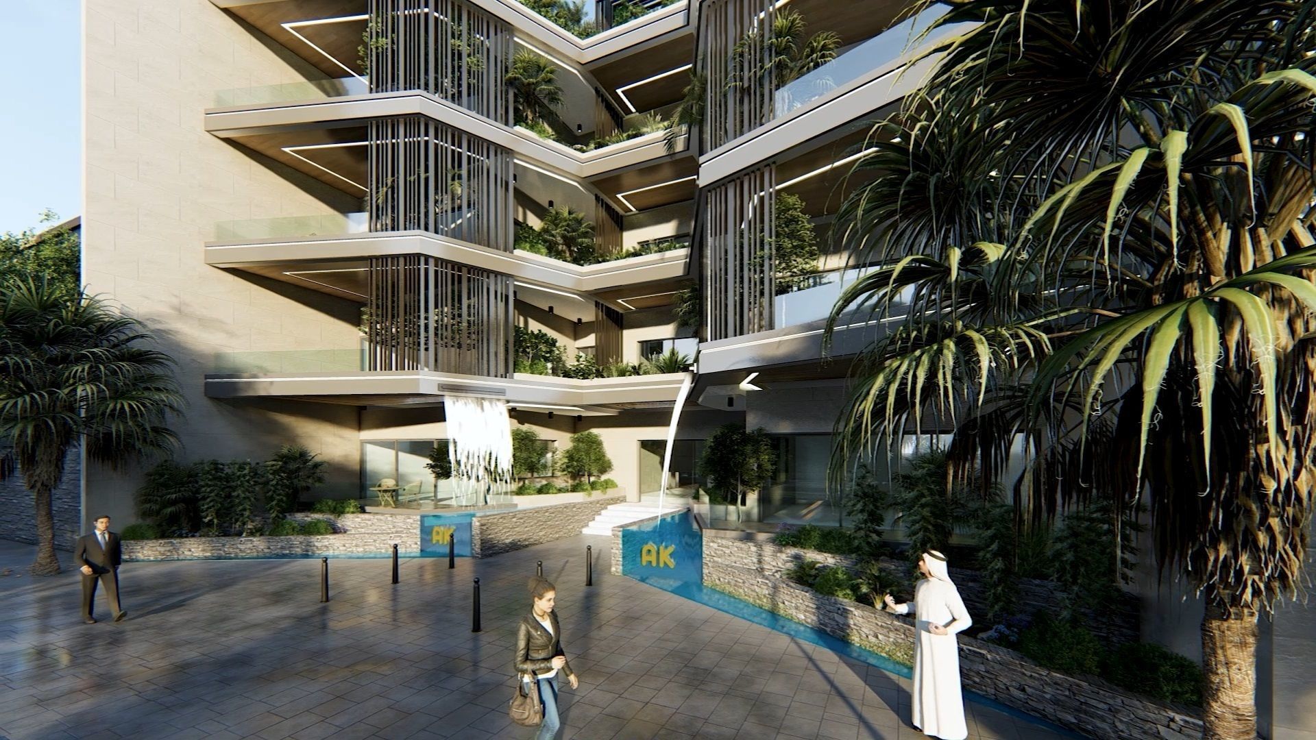 AK Residential Building Exterior Design 3D model_7