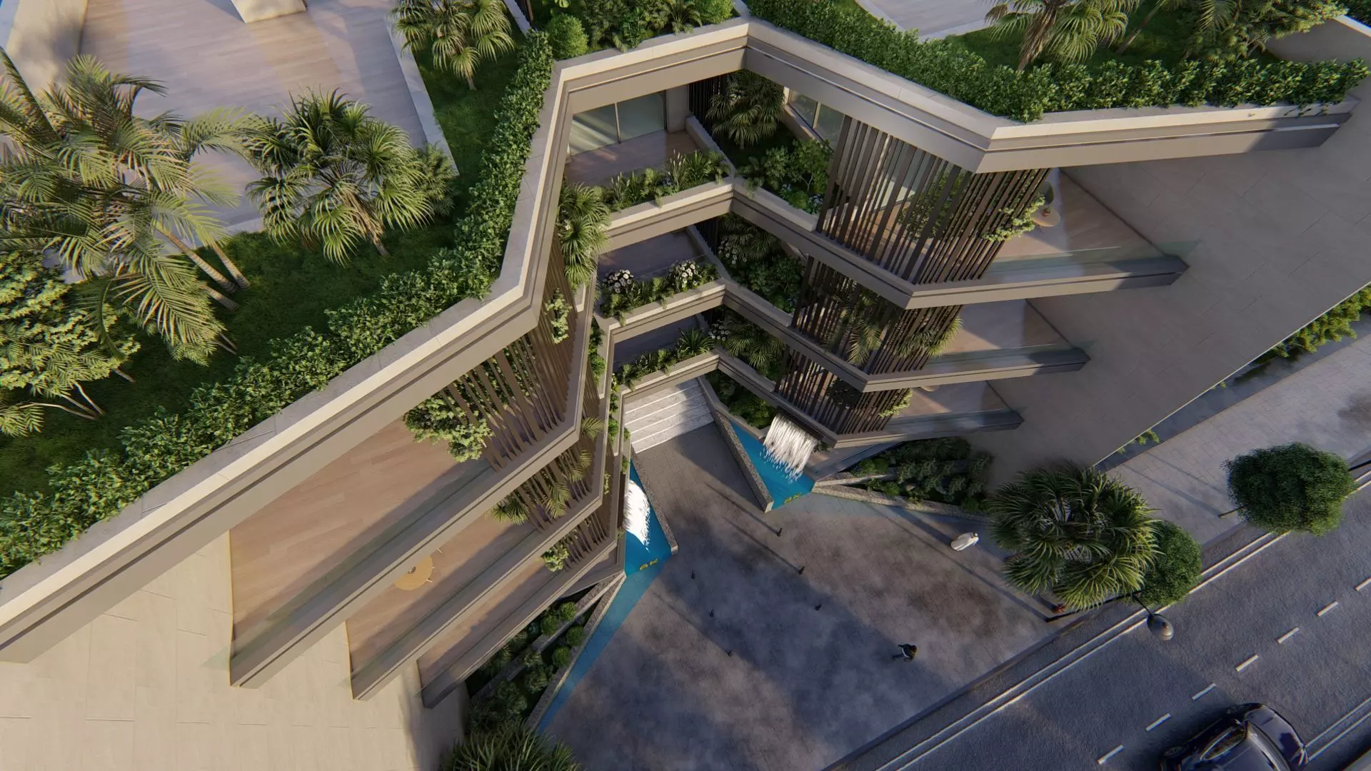 AK Residential Building Exterior Design 3D model_16