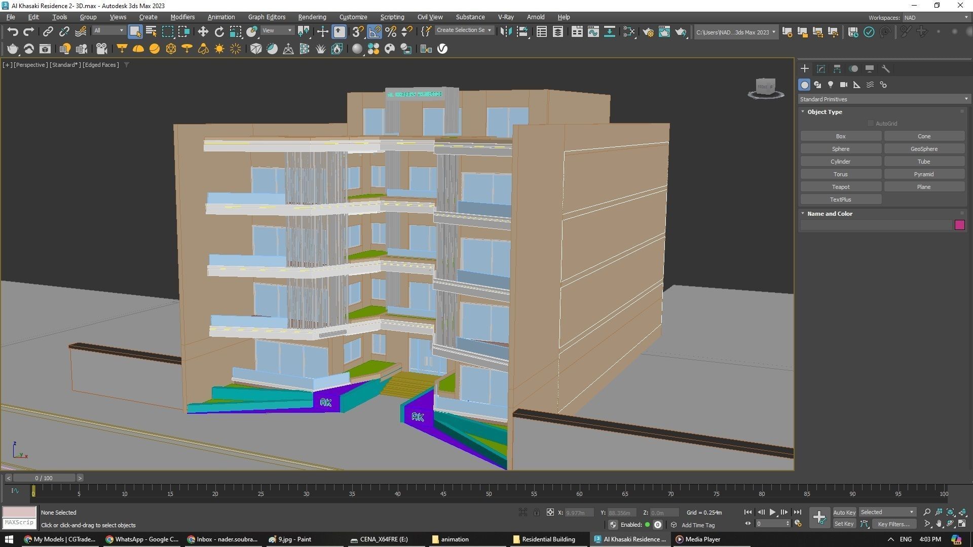 AK Residential Building Exterior Design 3D model_2