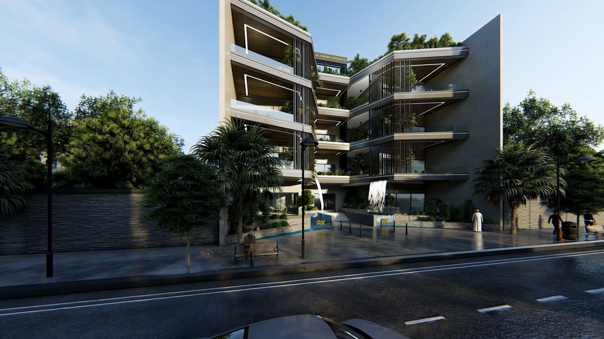 AK Residential Building Exterior Design 3D model_9