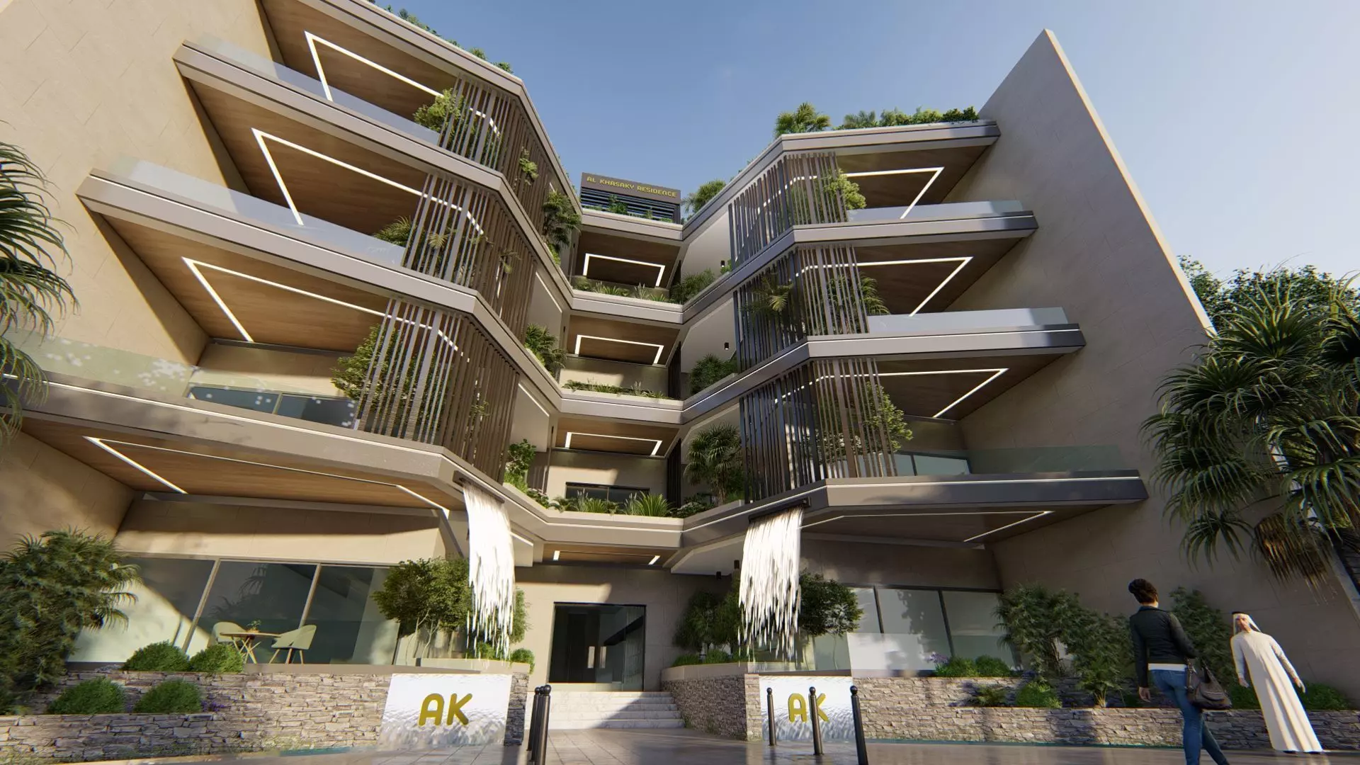 AK Residential Building Exterior Design 3D model_19