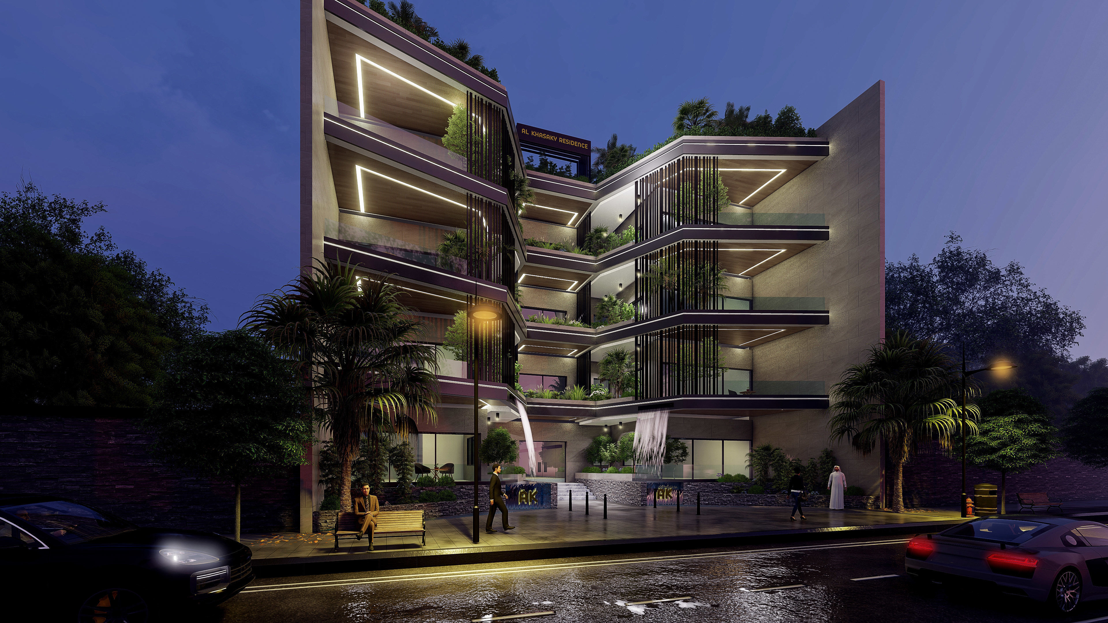 AK Residential Building Exterior Design 3D model_6
