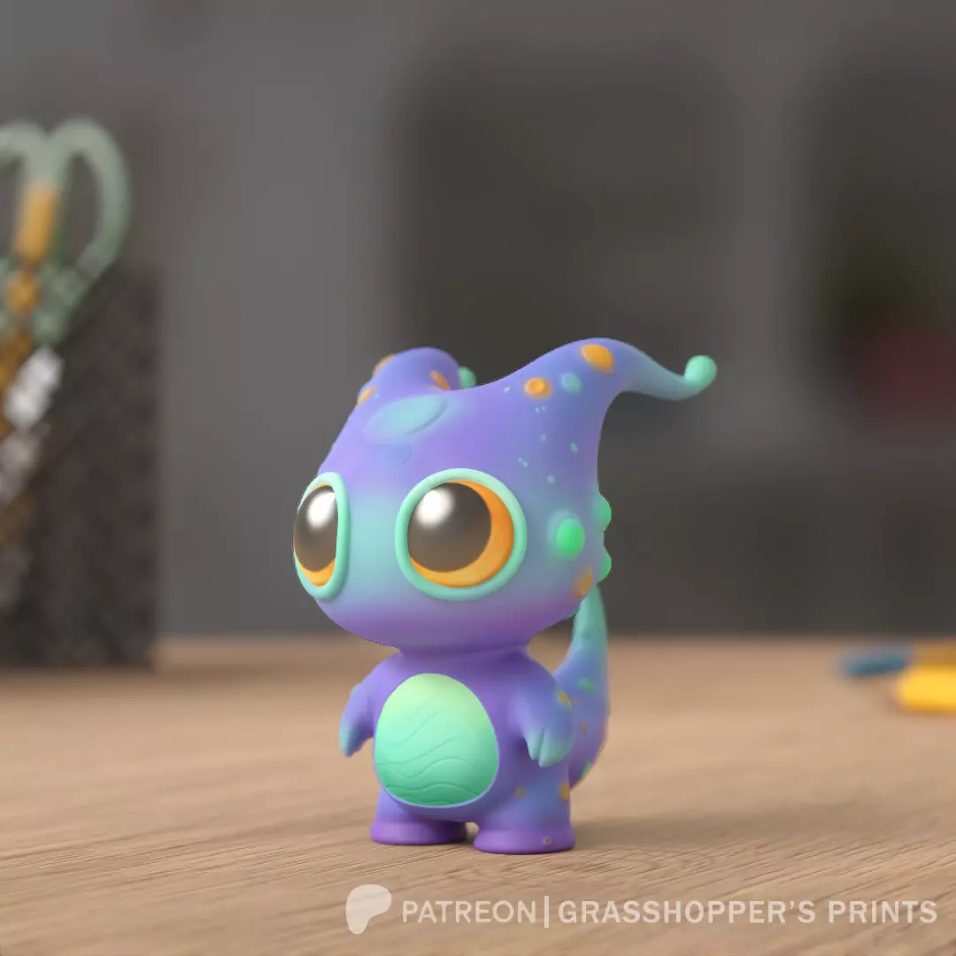 Cute Alien Baby 3D print model
