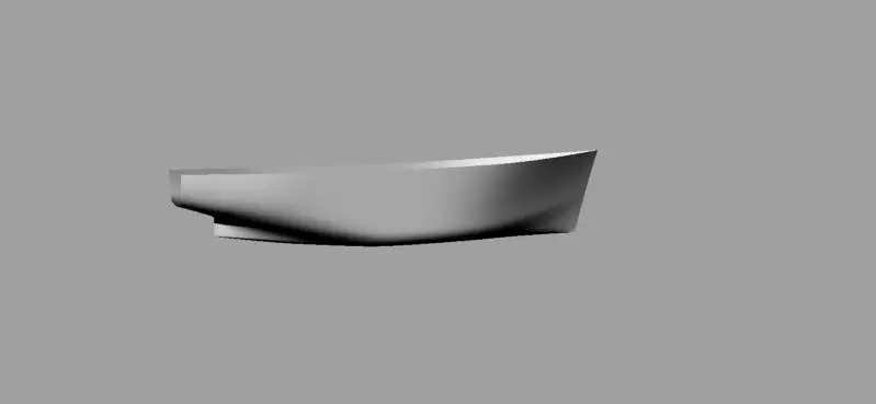 Fishing Vessel Hull and LinesPlan For Analysis Free 3D model
