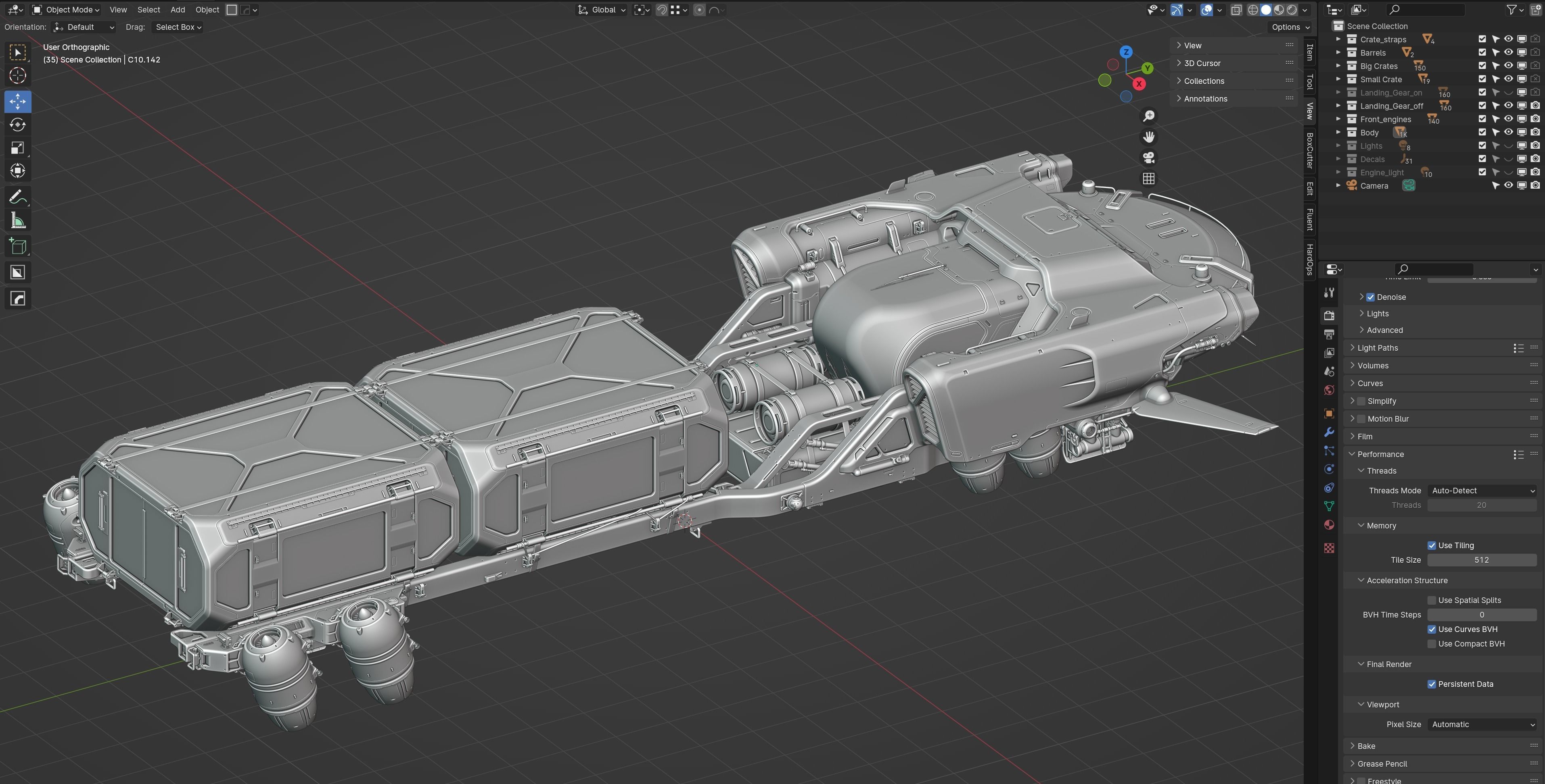 Cargo Transporter 3D model_11