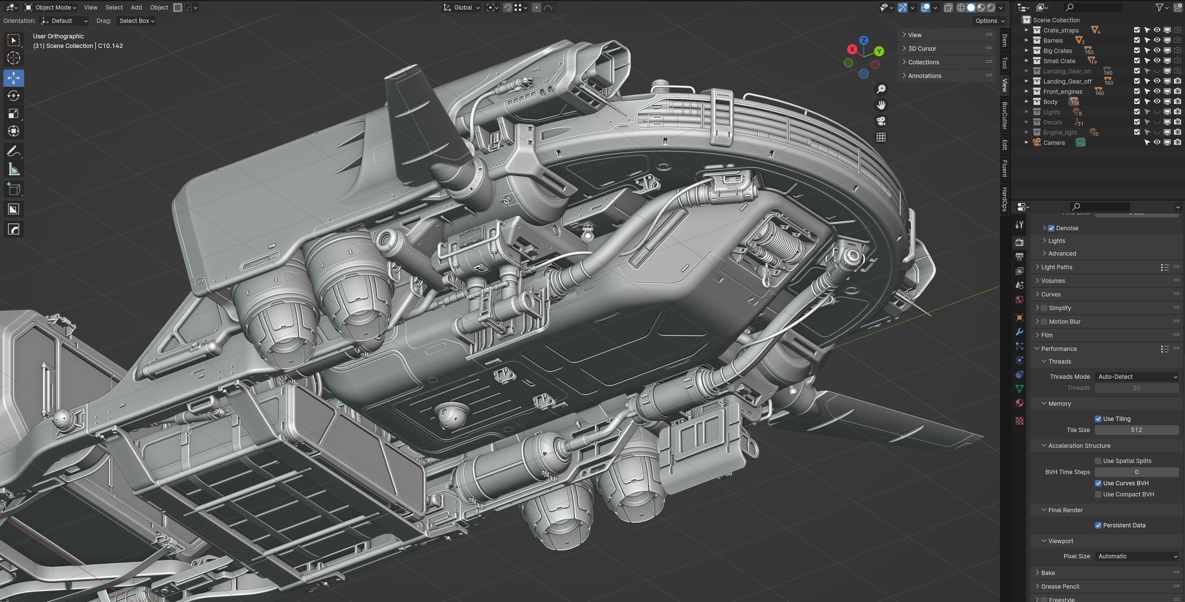 Cargo Transporter 3D model_13