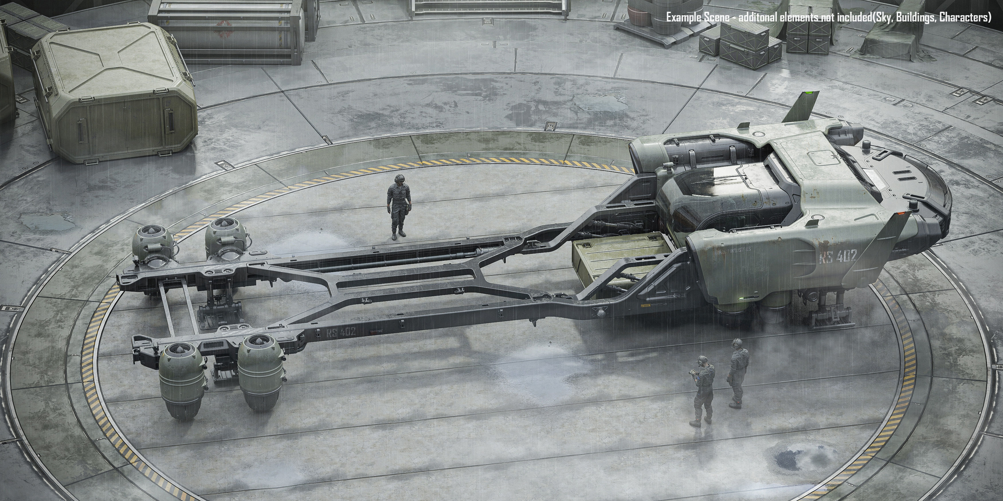 Cargo Transporter 3D model_8