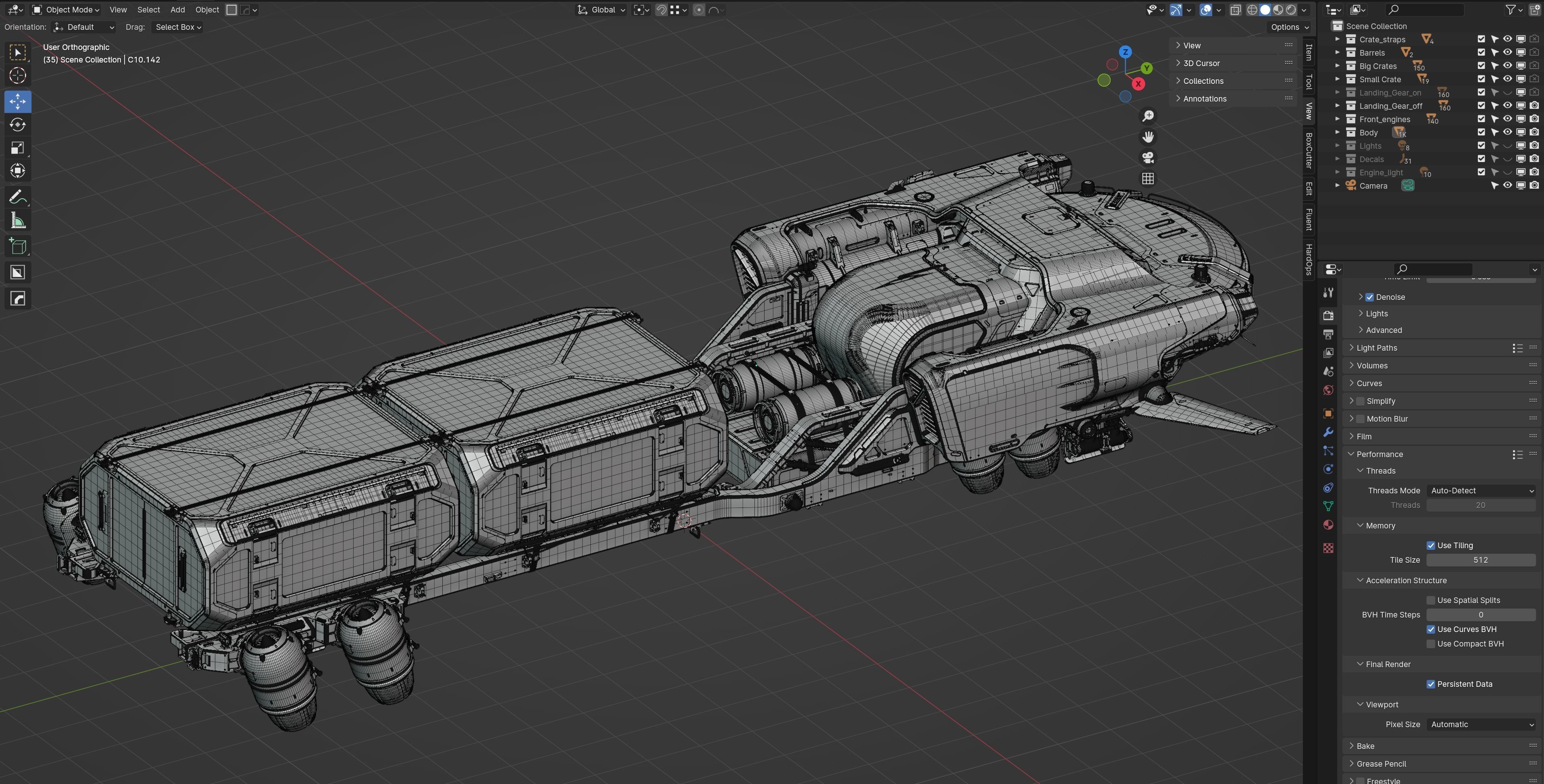 Cargo Transporter 3D model_10