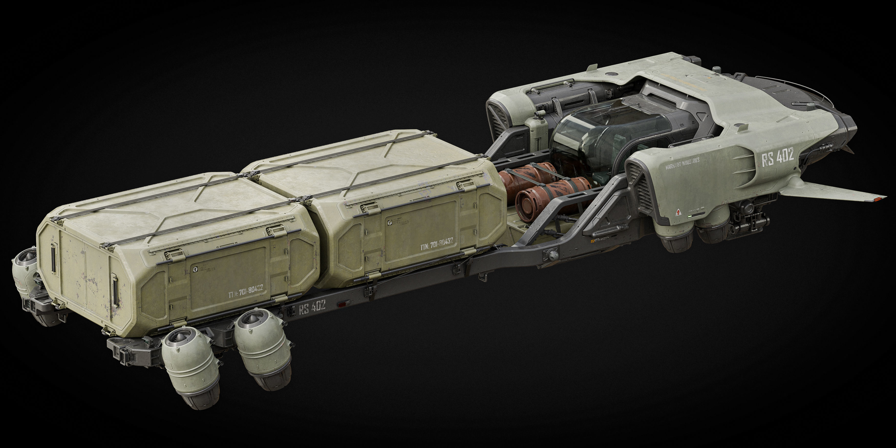 Cargo Transporter 3D model_3
