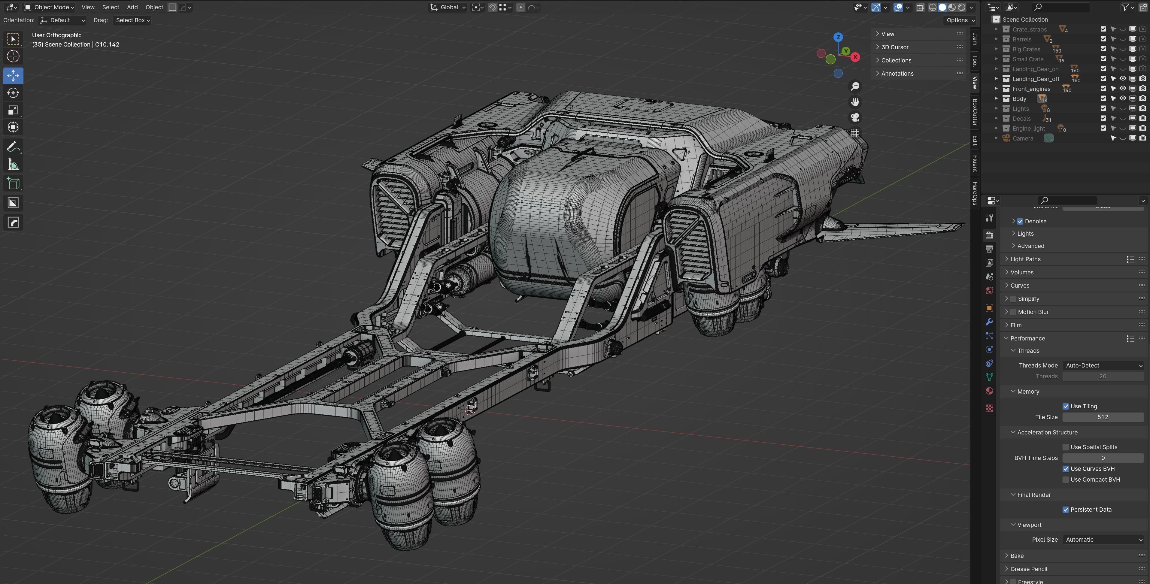 Cargo Transporter 3D model_15