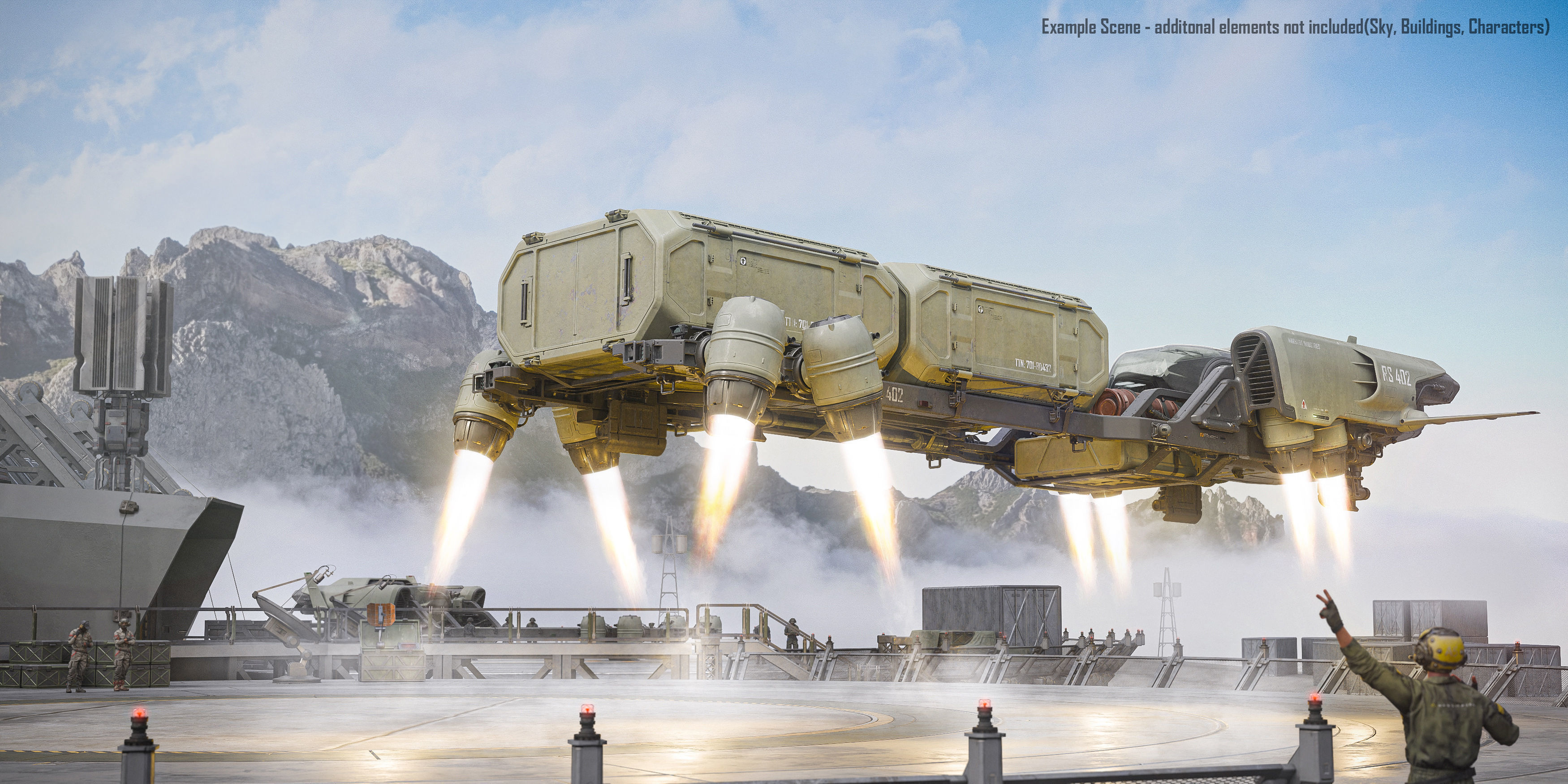 Cargo Transporter 3D model_7