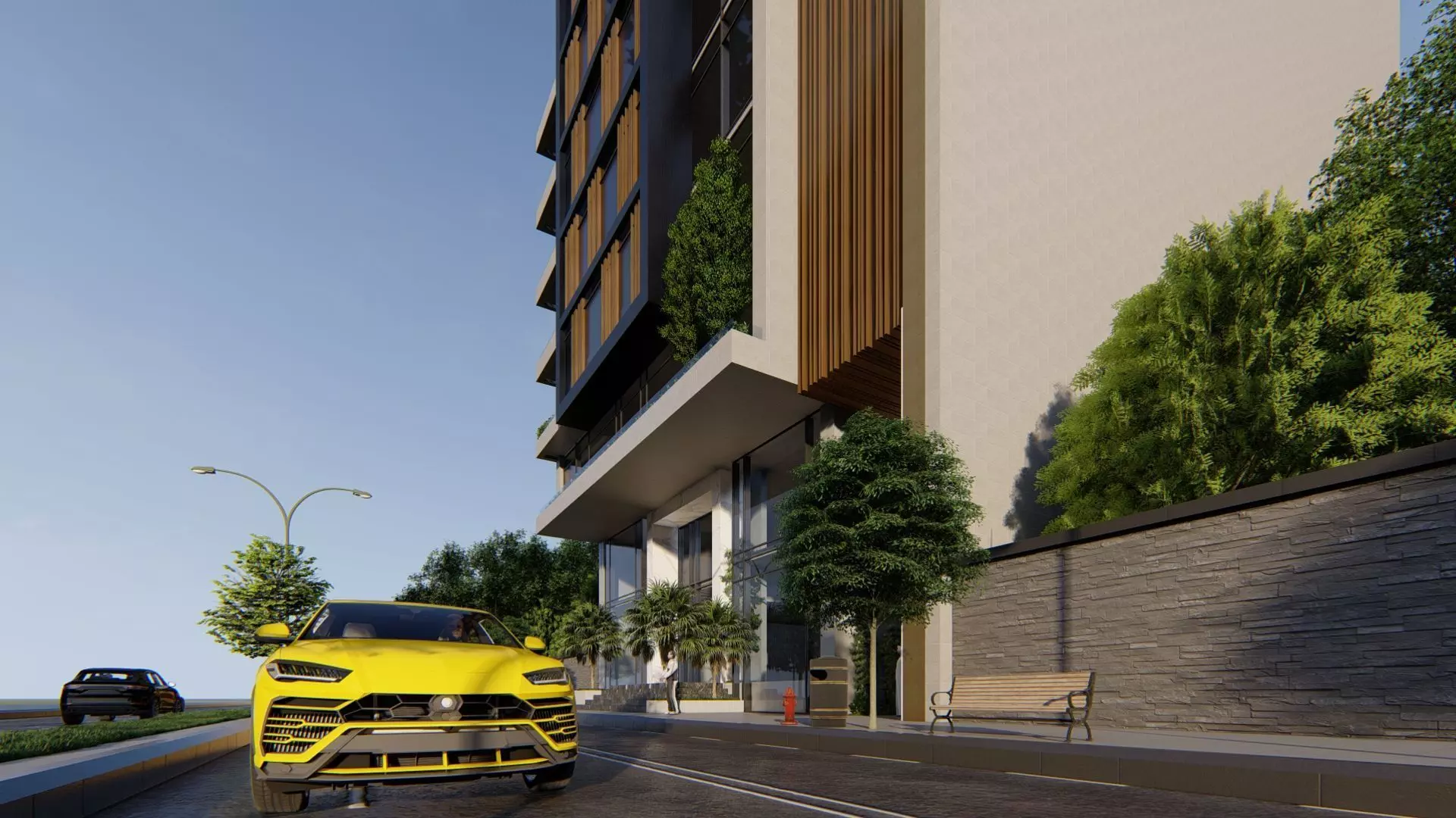 Office Building Exterior Design 3D model_15