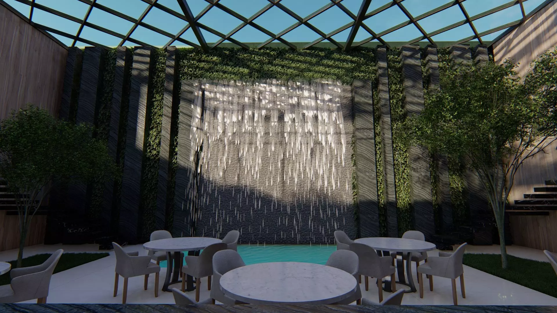 Office Building Exterior Design 3D model_11