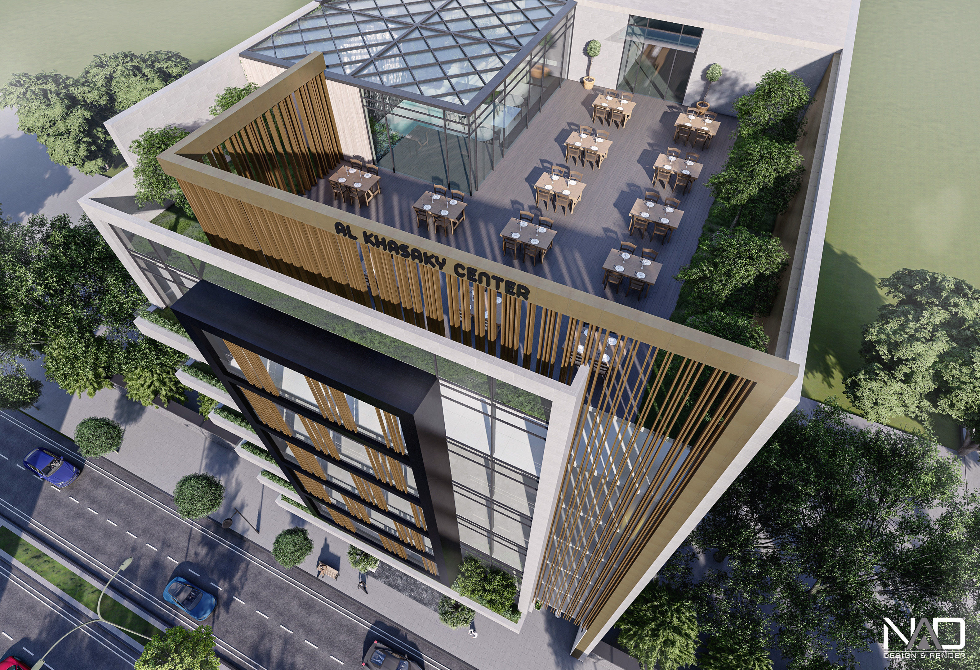 Office Building Exterior Design 3D model_4