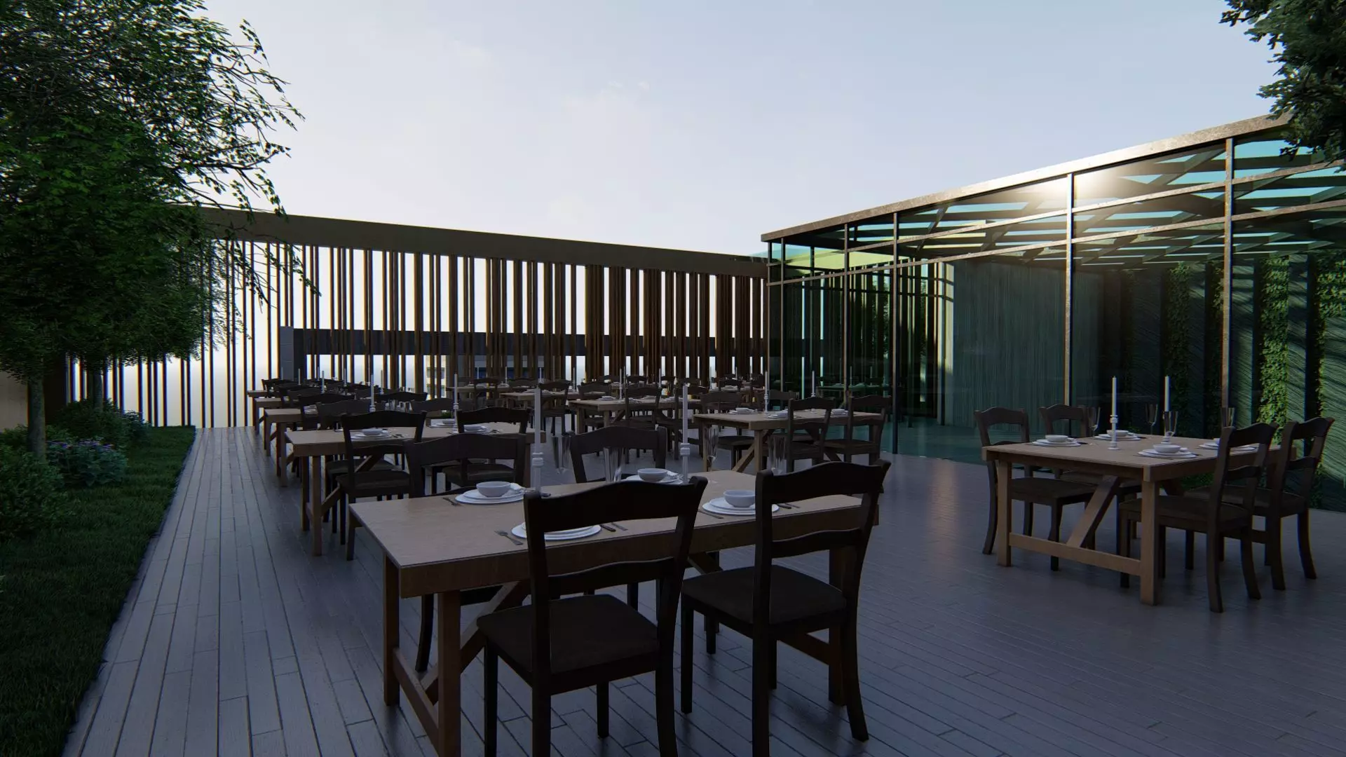 Office Building Exterior Design 3D model_10