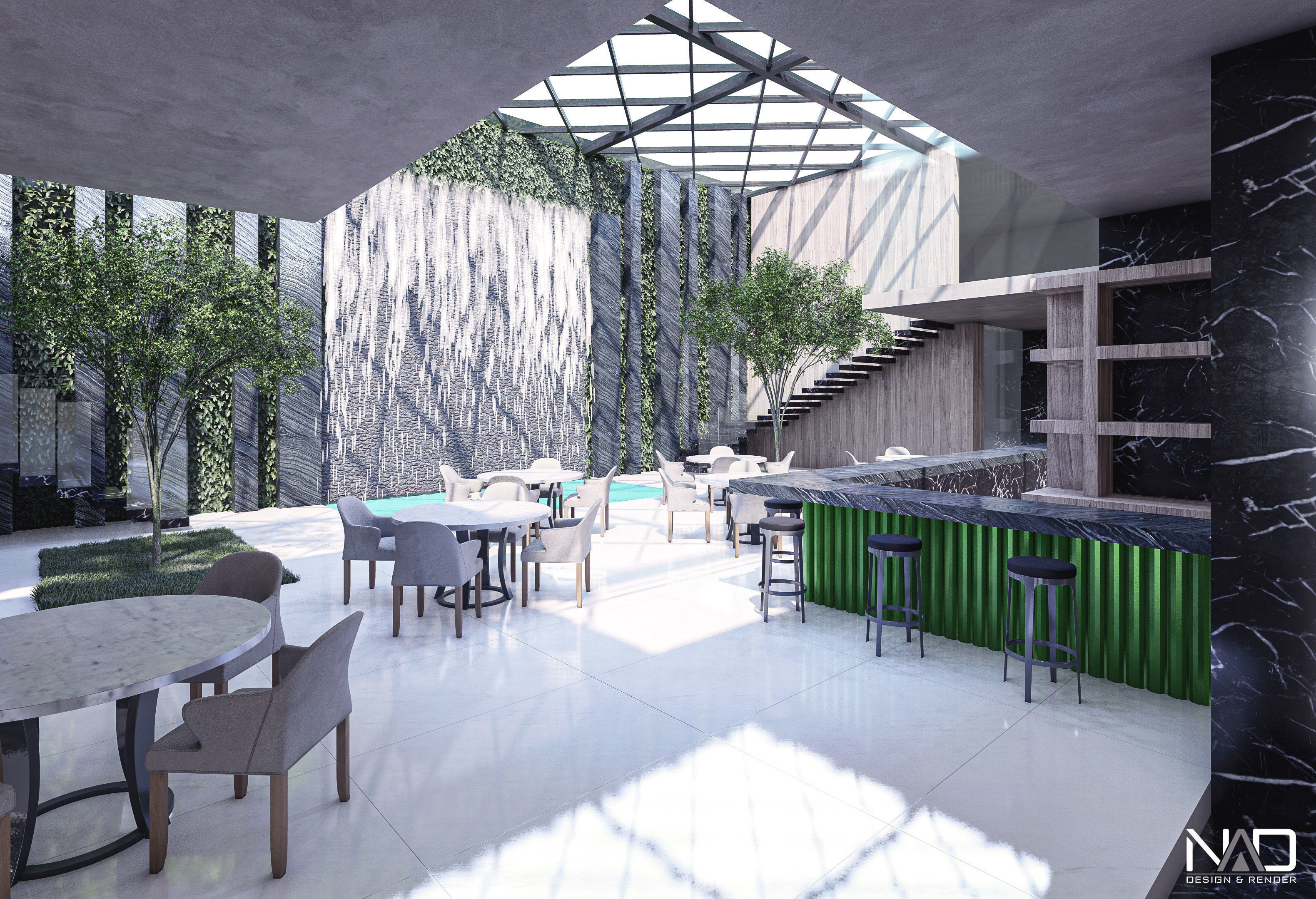 Office Building Exterior Design 3D model_5