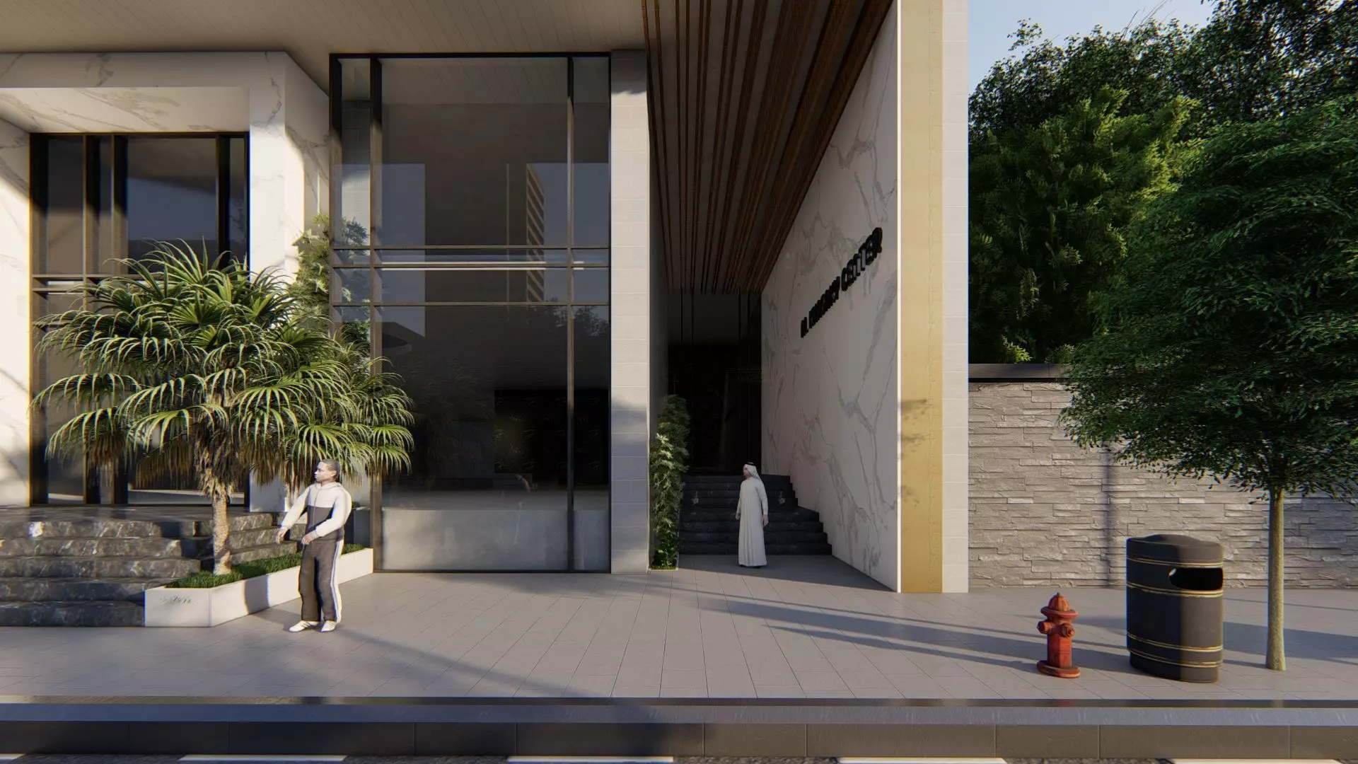 Office Building Exterior Design 3D model_17