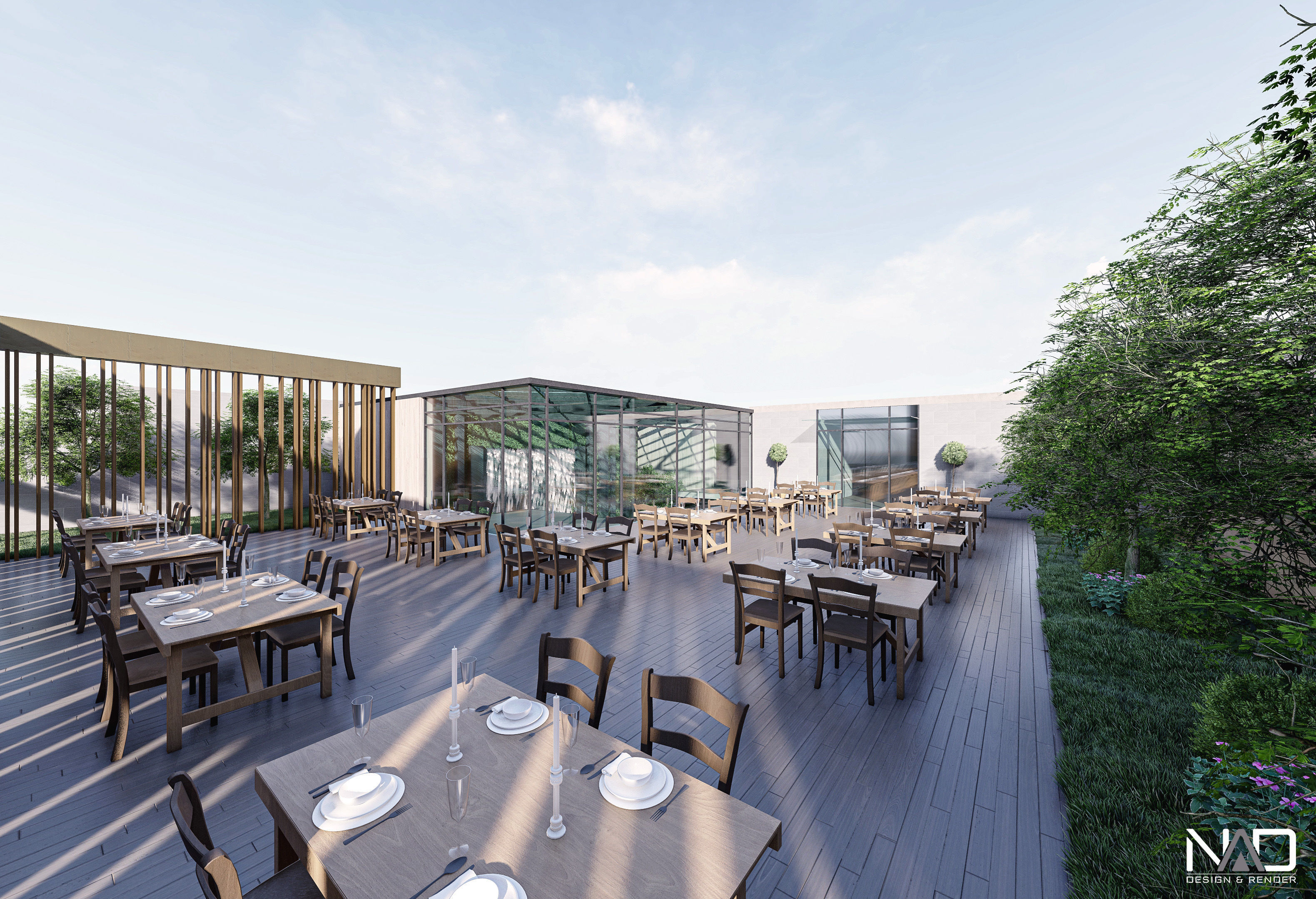 Office Building Exterior Design 3D model_6