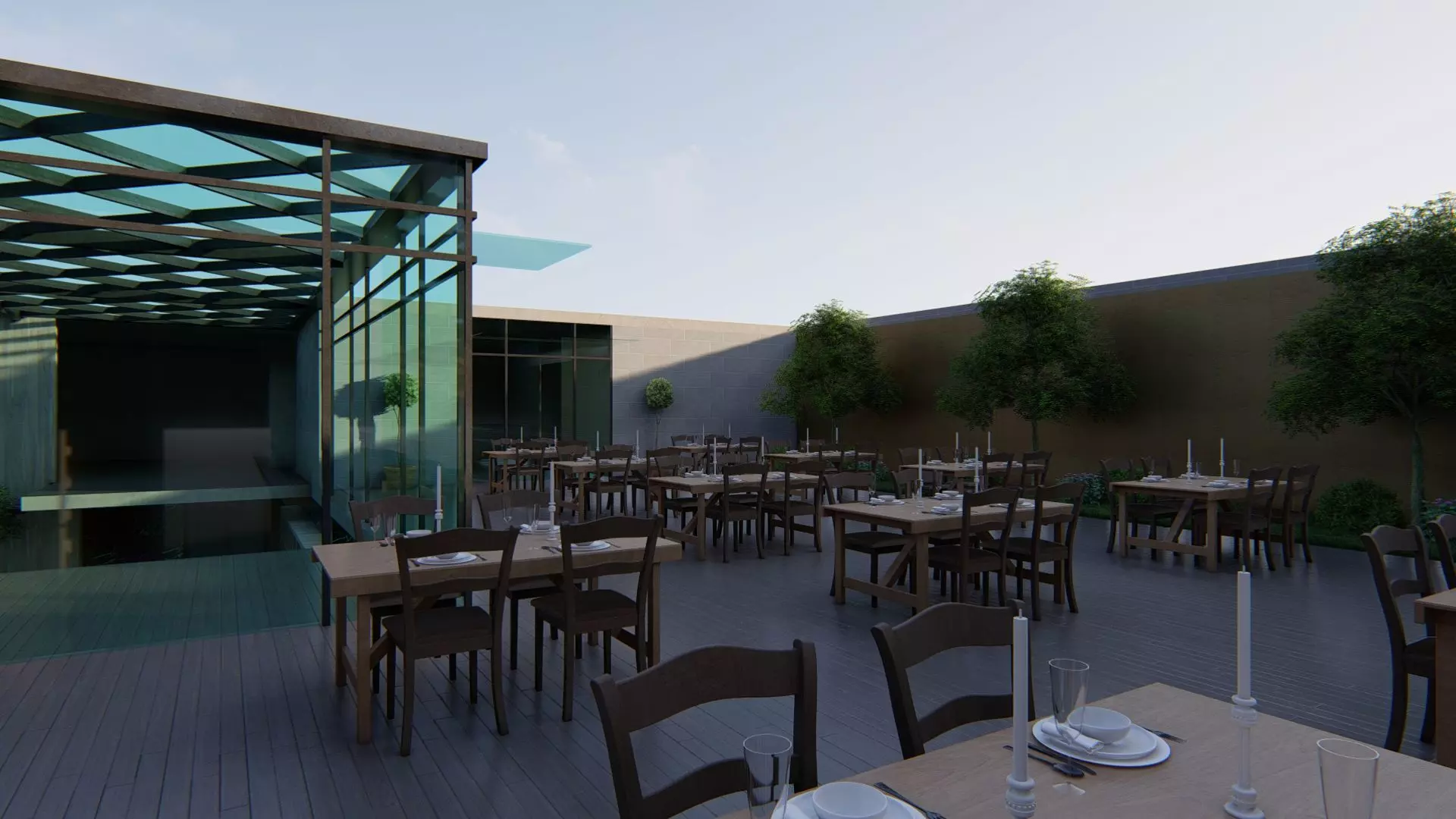 Office Building Exterior Design 3D model_20