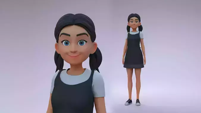 Teen Girl 3D model