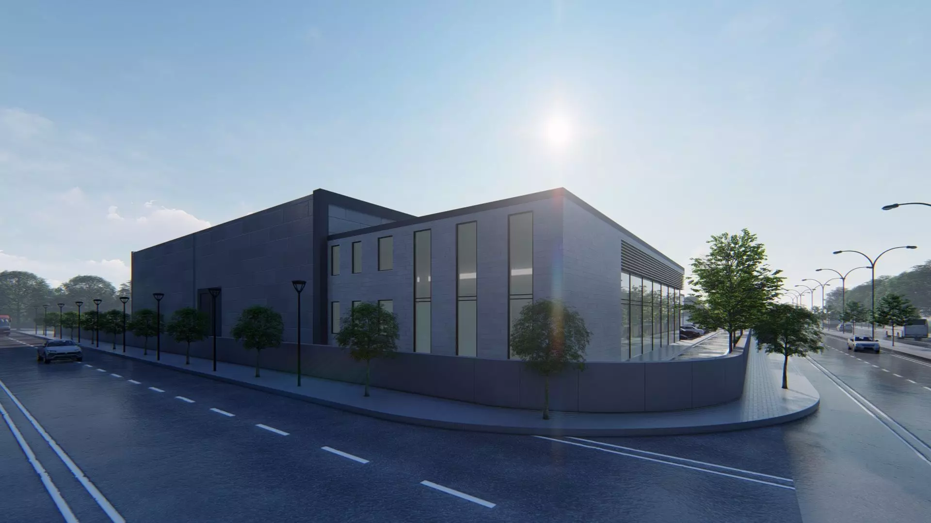 Aluminum Factory Exterior Design 3D model_18