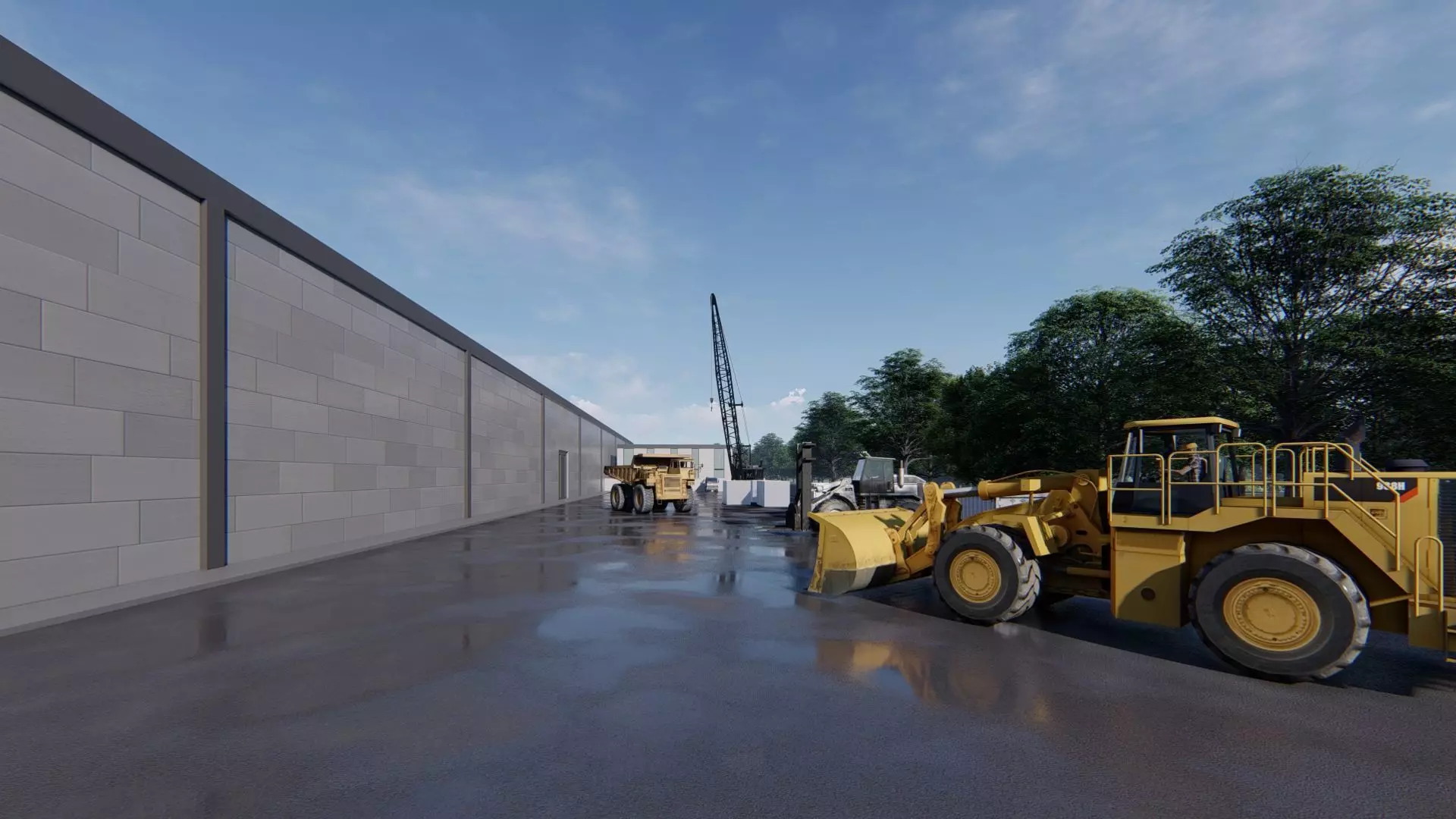 Aluminum Factory Exterior Design 3D model_20