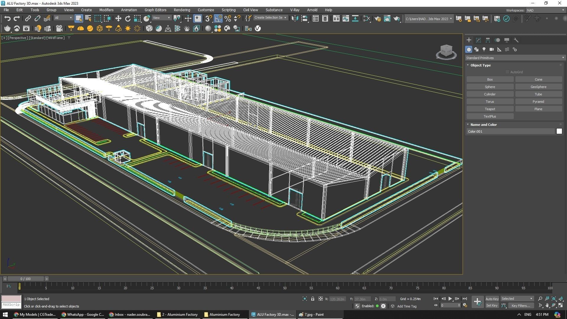 Aluminum Factory Exterior Design 3D model_7